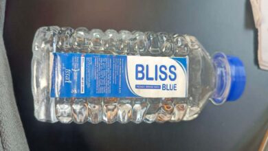 'Bliss Blue' bottled water being sold without manufacturing and expiry dates: Supplied to government offices, raising questions about the Food Safety Department.