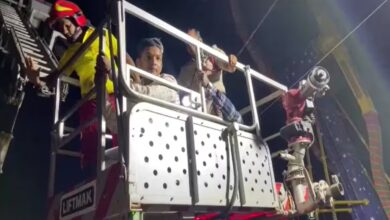 A swing broke down in Cuttack, Odisha, leaving eight people stranded at a height of 30 feet. Rescued after two hours.