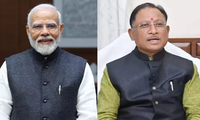 PM Modi praised CM Sai, said at a tribal event that our Vishnudev Sai is transforming Chhattisgarh.