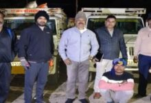 Police chased for 4 km and caught illegal paddy from UP