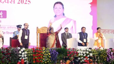 President Draupadi Murmu graced the 'Tribal Pride Day' in Ambikapur, Chhattisgarh.