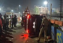 Road accident: 4 killed as out-of-control car hits 4-5 vehicles on flyover