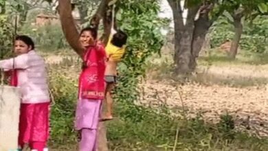 Teachers hang child from tree in Surajpur for not doing homework