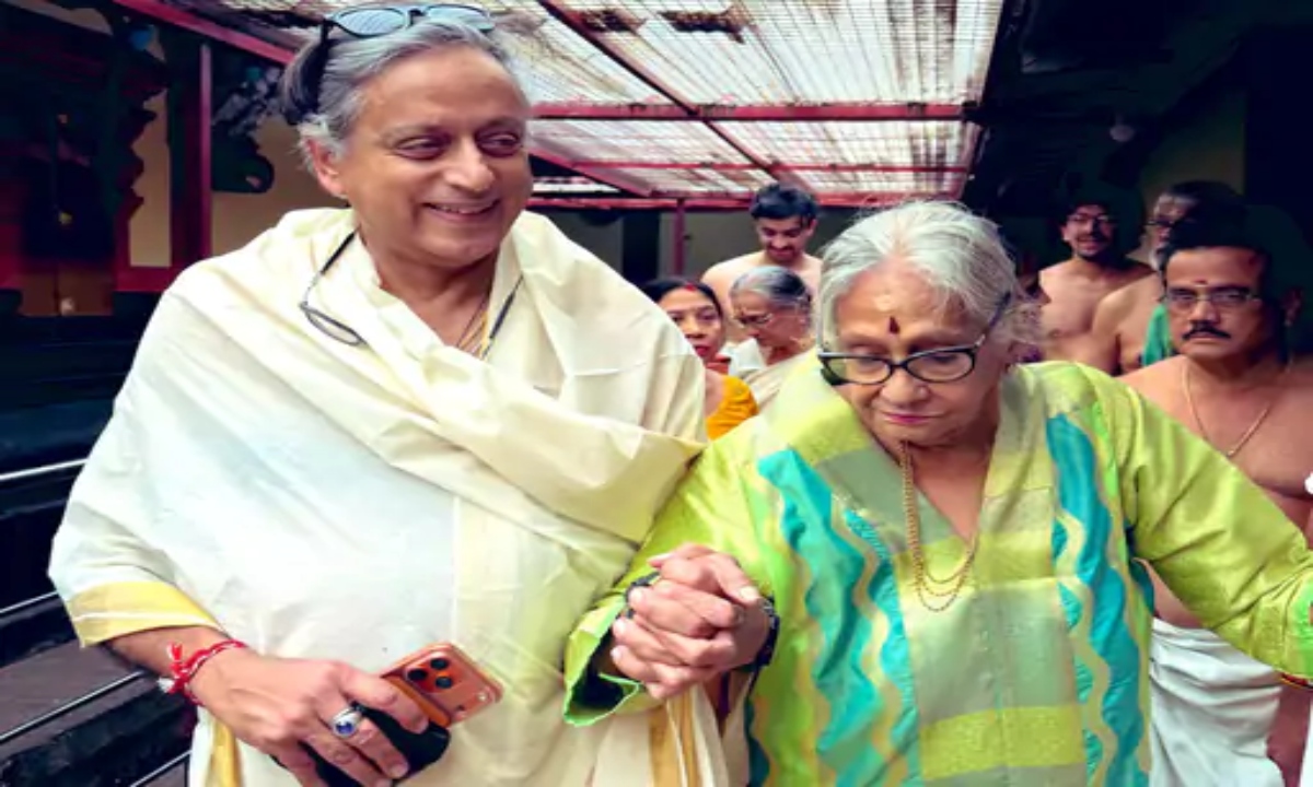 Shashi Tharoor again absent from Congress strategy meeting, busy celebrating mother's 90th birthday