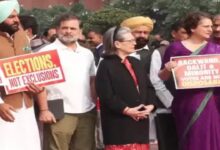 Opposition creates ruckus in Lok Sabha, MPs storm the well