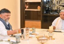 Siddaramaiah and Shivakumar have breakfast together for the second time in four days.