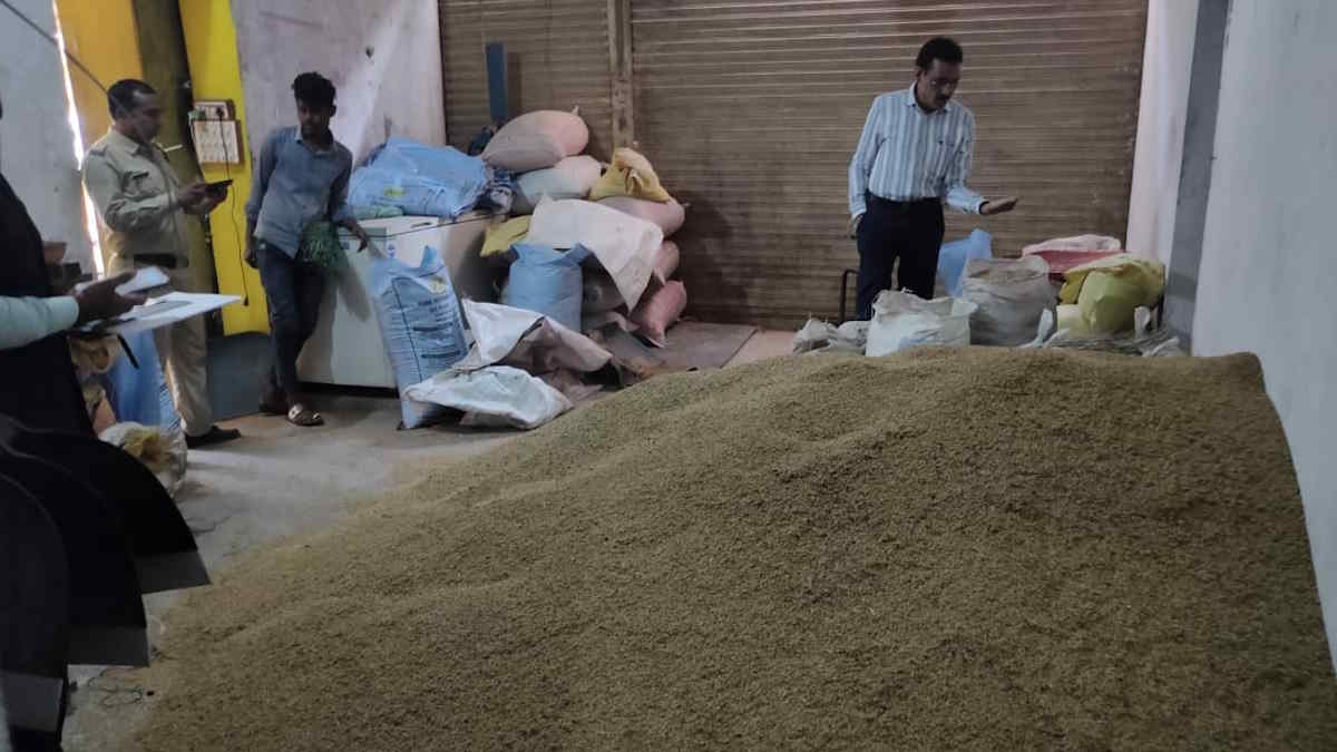 2052 sacks of illegal paddy seized in one day, causing panic among traders and middlemen.