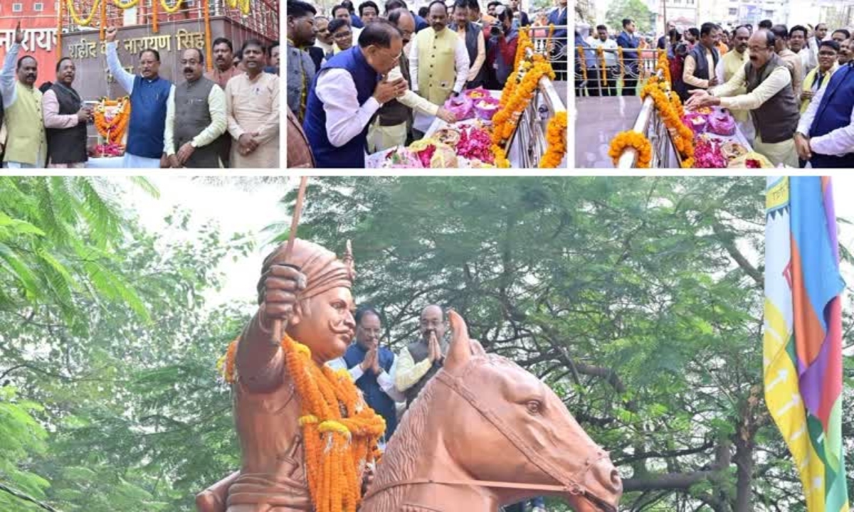CM Sai paid tribute to immortal martyr Veer Narayan Singh on his martyrdom day