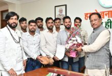 A delegation from the Post Matric Scheduled Caste Hostel paid a courtesy call on CM Sai.