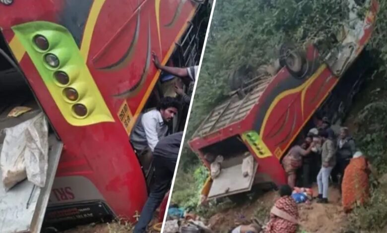 Major road accident in Andhra Pradesh: 9 killed, several injured as bus falls into ditch