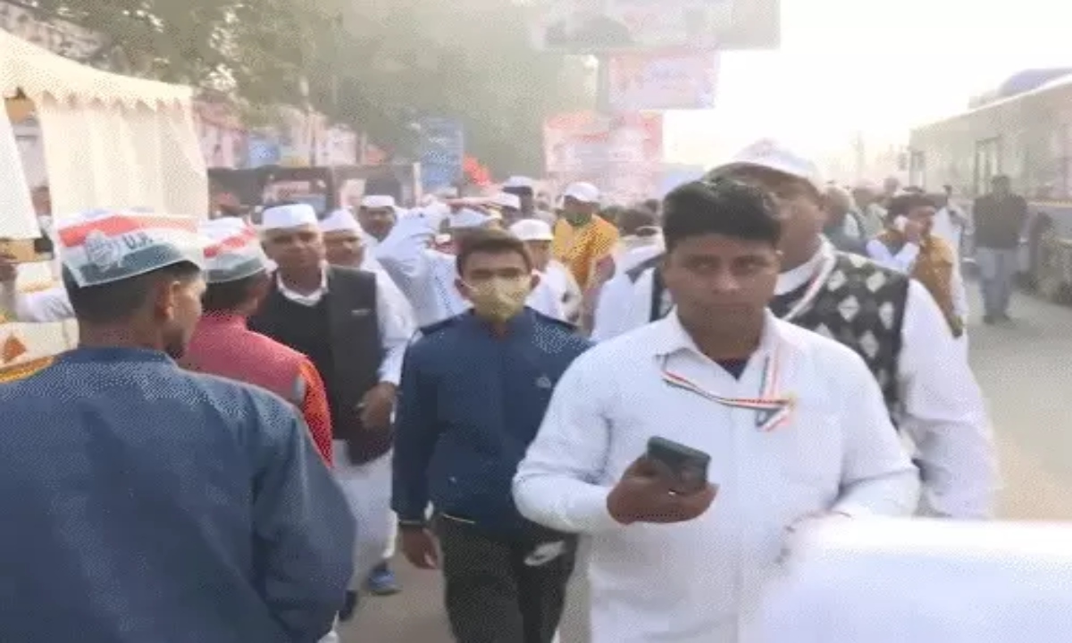 The Congress party's 'Vote Thief, Leave the Throne' rally is being held in Delhi today.