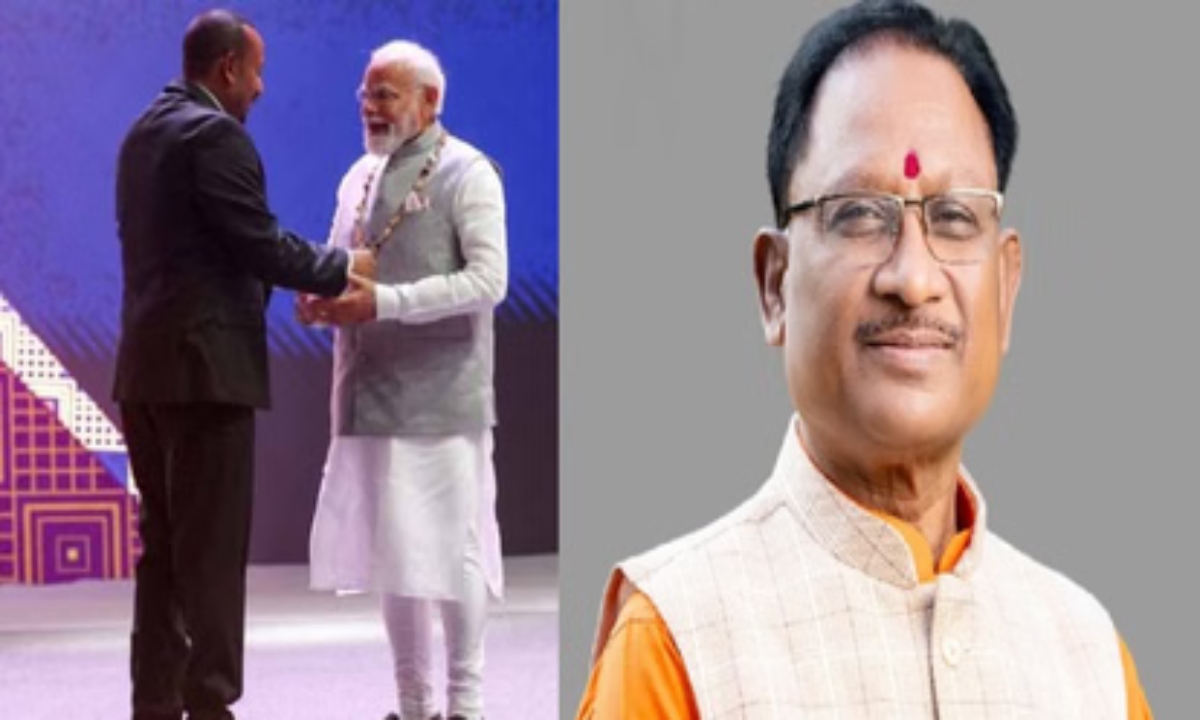 CM Sai congratulated PM Modi on being conferred with Ethiopia's highest civilian honor.
