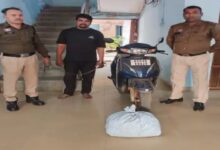 In Raipur, two monitor lizards, 5 kg of cannabis, and ₹1.27 lakh in cash were recovered from the trunk of a drug trafficker's car.