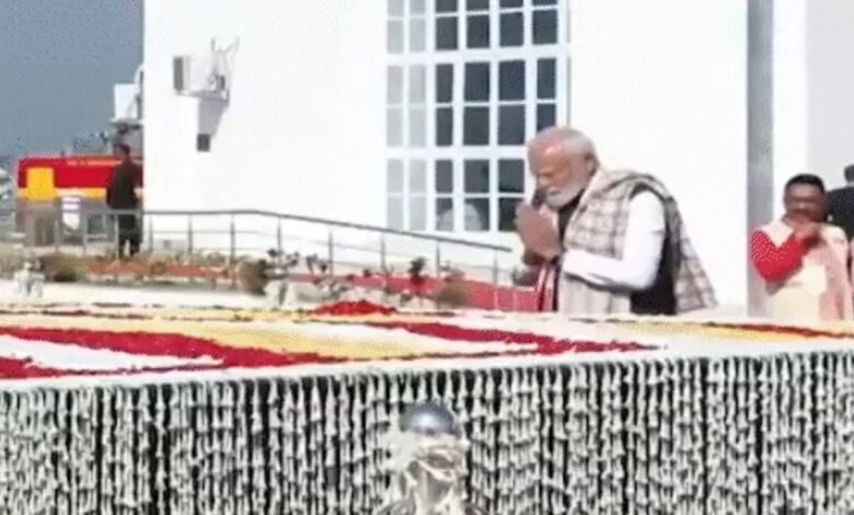 On the second day of his Assam visit, PM Modi held a 'Pariksha Pe Charcha' (discussion on exams), interacting with 25 students on a Brahmaputra cruise.