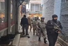 Security tightened from Srinagar to Jammu, house-to-house searches conducted in 80 villages.