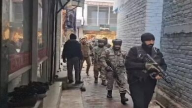 Security tightened from Srinagar to Jammu, house-to-house searches conducted in 80 villages.