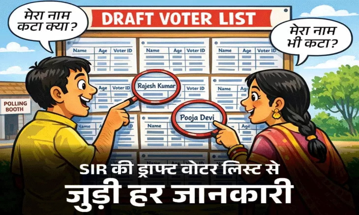 The draft voter list for Chhattisgarh will be released today.