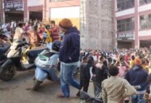 Two groups of women clashed in the court premises, and a video of the violent fight has gone viral on social media.