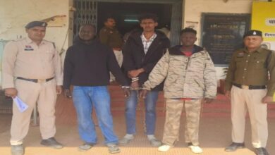 A foreign student at Kalinga University in Nava Raipur died after falling, and three students have been arrested on charges of culpable homicide not amounting to murder.