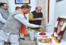 CM Sai paid heartfelt tributes on the death anniversary of Kushabhau Thackeray.