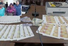A husband and wife involved in printing counterfeit notes have been arrested in Bhilai; they were circulating the fake currency in a weekly market.