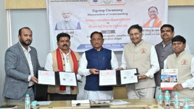 A major step towards employment, skills, and better health: MoU signed with Sathya Sai Health and Education Trust for skill development in healthcare in the presence of CM Sai.