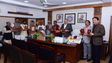 Assembly Speaker Dr. Raman Singh released the 2026 calendar, diary, and book.