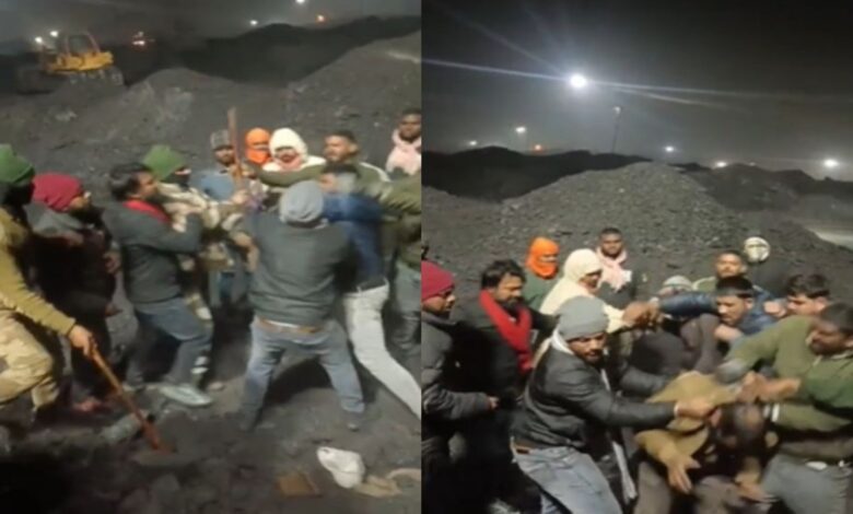 A clash between two groups at SECL Gevra mine, a video of the fight goes viral on social media, police launch investigation.