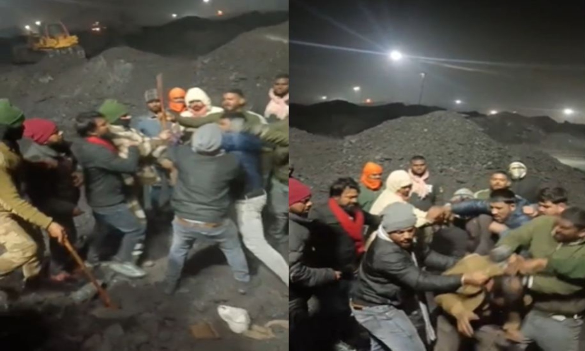A clash between two groups at SECL Gevra mine, a video of the fight goes viral on social media, police launch investigation.