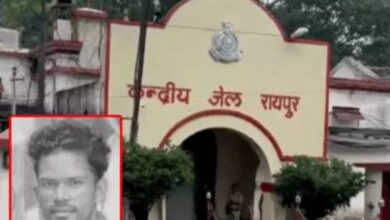 A prisoner died in Raipur Central Jail after committing suicide by hanging himself; his family members have alleged torture.