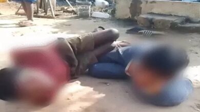 Children beaten for picking peas, father also threatened; video goes viral.