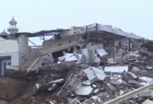 Police and MCD team pelted with stones during encroachment removal operation at a mosque and cemetery in Delhi.