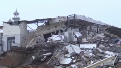 Police and MCD team pelted with stones during encroachment removal operation at a mosque and cemetery in Delhi.