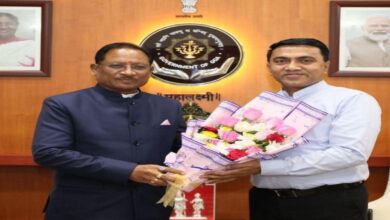 During his visit to Goa, Chief Minister Vishnudeo Sai had a courtesy meeting with Goa CM Pramod Sawant.