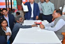 The problem of 60-year-old laborer Hanumanth Rao was resolved during the public grievance redressal program.