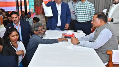 The problem of 60-year-old laborer Hanumanth Rao was resolved during the public grievance redressal program.