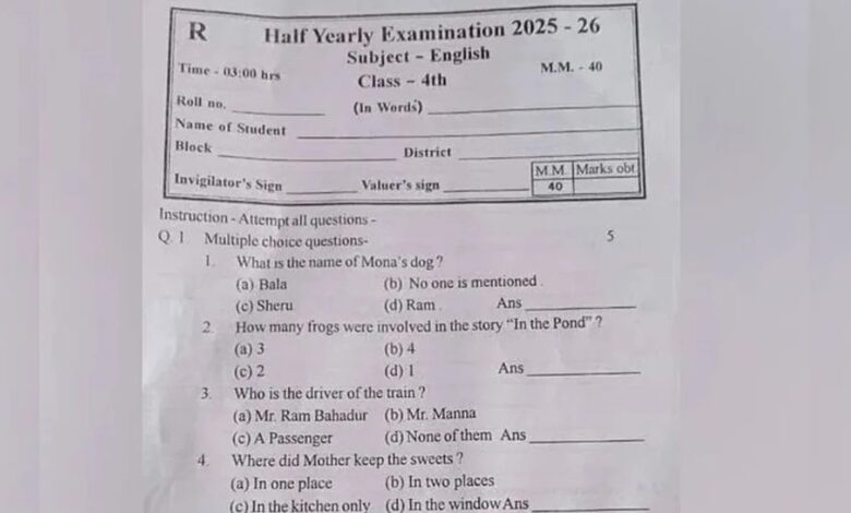 Controversy erupts after 'Ram' is written as an option for a dog's name; principal and teacher suspended.