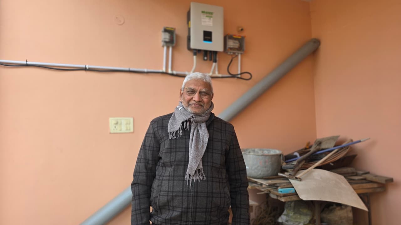 Thanks to the PM Surya Ghar Free Electricity Scheme, Ram Narayan's electricity bill has become zero.