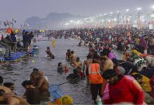 Makar Sankranti: 21 lakh devotees took a dip in the holy waters at Prayagraj.