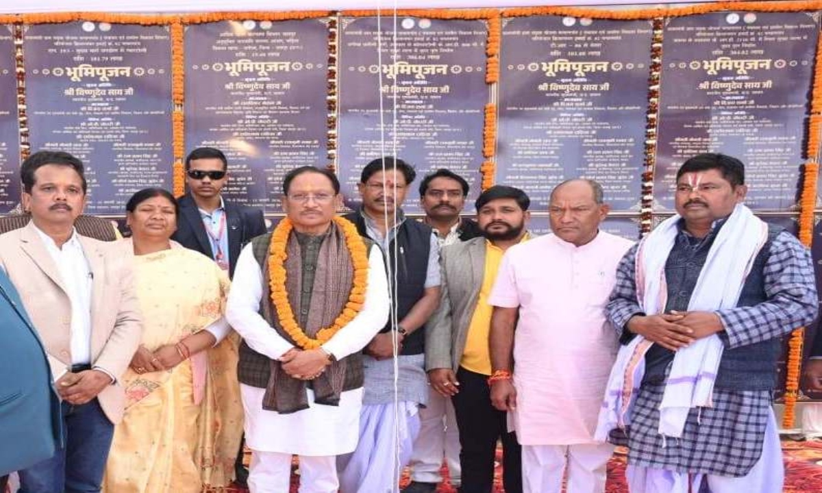 CM Sai gifted development projects worth over 122 crore rupees to Jashpur.