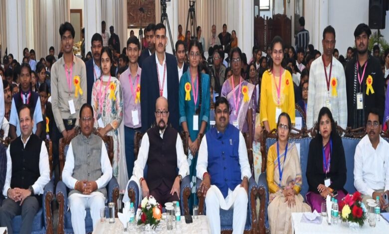 Governor Ramen Deka and CM Sai honored meritorious students