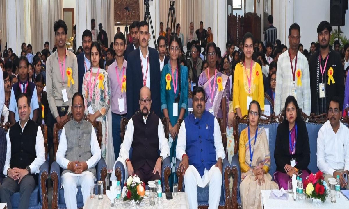 Governor Ramen Deka and CM Sai honored meritorious students