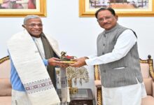 Rajya Sabha Deputy Chairman Harivansh paid courtesy call on CM Sai