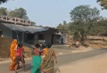 A widow was stripped half-naked and paraded through the village, then beaten with shoes and slippers.