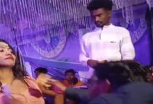 Dancers were brought in for 10 lakh rupees, and the employment assistant showered them with cash.