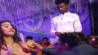 Dancers were brought in for 10 lakh rupees, and the employment assistant showered them with cash.