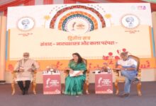 A discussion on 'Natya Shastra and Art Traditions' was held at the Raipur Literature Festival.