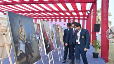 The Raipur Literature Festival showcased not only literature but also the vibrant colors of painting.