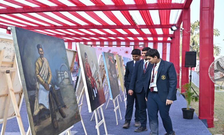 The Raipur Literature Festival showcased not only literature but also the vibrant colors of painting.