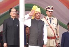 For the first time, CM Sai hoisted the tricolor flag in Bilaspur.